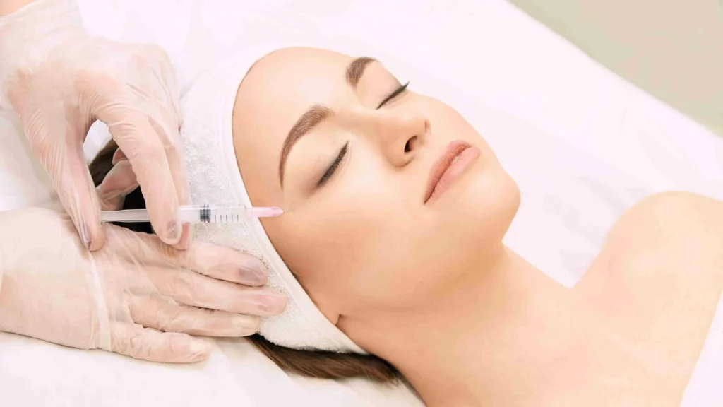 a woman receiving a PRP injection | Allure Dermatology | Edinburg, TX